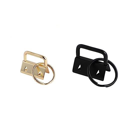 HOMSFOU 50 Stück Diy Schlüsselanhänger Fob mit Schlüsselring für Lanyard und Gepäckriemen Schwarz Hochwertige Metallkette für Handarbeiten und Zubehör HOMSFOU 50 Stück Diy Schlüsselanhänger Fob mit Schlüsselring für Lanyard und Gepäckriemen Schwarz Hochwertige Metallkette für Handarbeiten und Zubehör von HOMSFOU