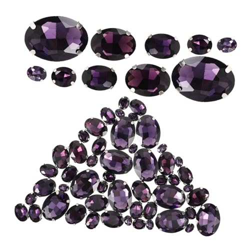 HOMSFOU 50 Stück Glas Krallen Strasssteine Kleine Schmucksteine zum Aufnähen Bastelsteine für DIY Kleidung Handyhüllen Tiefviolett Langlebig und Glänzend HOMSFOU 50 Stück Glas Krallen Strasssteine Kleine Schmucksteine zum Aufnähen Bastelsteine für DIY Kleidung Handyhüllen Tiefviolett Langlebig und Glänzend von HOMSFOU