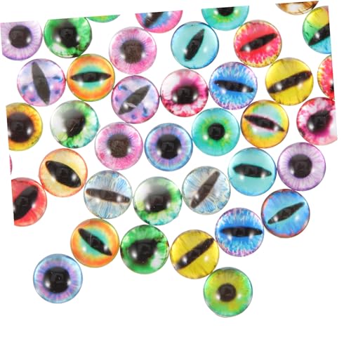 HOMSFOU 50 Stück Glasaugen für Puppen DIY Basteln Wasserklare Halbkuppel Fake Eyes für Kunsthandwerk und Puppenzubehör Kreative Augen für Figuren und Dekoration HOMSFOU 50 Stück Glasaugen für Puppen DIY Basteln Wasserklare Halbkuppel Fake Eyes für Kunsthandwerk und Puppenzubehör Kreative Augen für Figuren und Dekoration von HOMSFOU