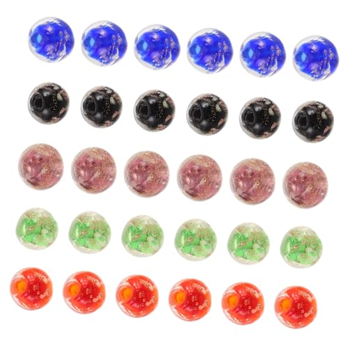 HOMSFOU 50 Stück Glasperlen Glow in The Dark Runde Spacer Perlen für Diy Schmuckherstellung Transparente Leuchtende Glasperlen in Blau Schwarz Grün Rot Lila für Armbänder Halsketten HOMSFOU 50 Stück Glasperlen Glow in The Dark Runde Spacer Perlen für Diy Schmuckherstellung Transparente Leuchtende Glasperlen in Blau Schwarz Grün Rot Lila für Armbänder Halsketten von HOMSFOU