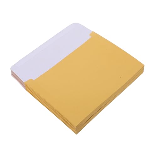 HOMSFOU 50 Stück Grußkarten-Einladung Büroumschläge schlichte weiße Umschläge Postkartenumschläge Mailingumschläge Aufkleber für Briefumschläge Briefumschlag Perlenpapier Golden von HOMSFOU