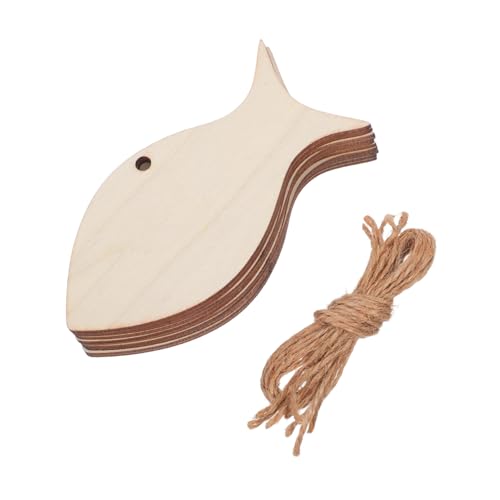 HOMSFOU 50 Stück Holz Fischanhänger Blanko Holzfische mit Juteband zum Basteln Rustikale Küsten Wanddeko für Party und Alltag Vielseitige Leichte DIY Ornamente HOMSFOU 50 Stück Holz Fischanhänger Blanko Holzfische mit Juteband zum Basteln Rustikale Küsten Wanddeko für Party und Alltag Vielseitige Leichte DIY Ornamente von HOMSFOU