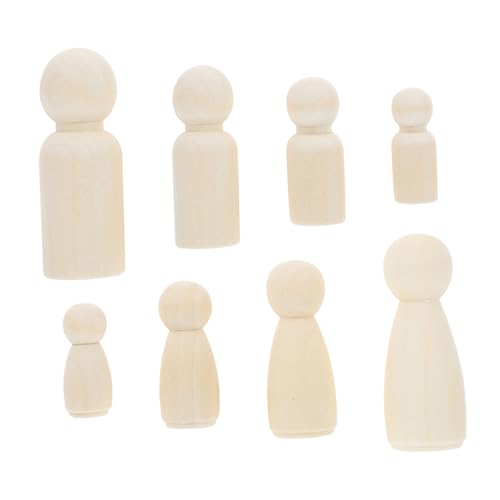 HOMSFOU 50 Stück Holzpuppen zum Bemalen Naturbelassene Holzfiguren für DIY Basteln Stabile Desktop Holzpuppen für Kreative Holz Dekofiguren für Zuhause und Schule HOMSFOU 50 Stück Holzpuppen zum Bemalen Naturbelassene Holzfiguren für DIY Basteln Stabile Desktop Holzpuppen für Kreative Holz Dekofiguren für Zuhause und Schule von HOMSFOU