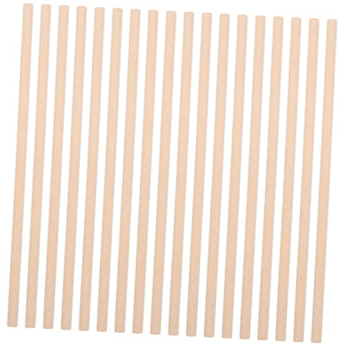 HOMSFOU 50 Stück Holzrhythmus Sticks für Runde Percussion Instrumente Unbehandeltem Holz zum Basteln und Musizieren für Drinnen und Draußen von HOMSFOU