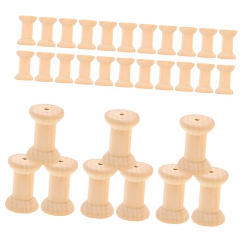 HOMSFOU 50 Stück Holzspulen Naturbelassen Vintage Design für Basteln und Nähen Holzfadenhalter für Stickerei und DIY Dekoration Rustikale Holzspulen für Handarbeit und Wohnkultur HOMSFOU 50 Stück Holzspulen Naturbelassen Vintage Design für Basteln und Nähen Holzfadenhalter für Stickerei und DIY Dekoration Rustikale Holzspulen für Handarbeit und Wohnkultur von HOMSFOU