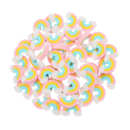 HOMSFOU 50 Stück Kawaii Mini Regenbogen Radiergummis Süße Schreibwaren für Schüler Vielseitig Einsetzbar für Schule Büro und Zuhause für Künstler Motivationswerkzeug von HOMSFOU