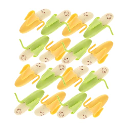 HOMSFOU 50 Stück Kawaii Radiergummis Multifunktionale Mini Bananen Radiergummis in Mischfarben Praktische Tragbare Schulmaterialien für Dekoration und von HOMSFOU