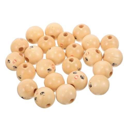 HOMSFOU 50 Stück Lächelnder Puppenkopf aus Holzperlen geformt Kind runden Schüttgüter Puppenperle Schmuck aus Holzperlen Schmuck Abstandsperle lächelndes Gesicht Holzperlen HOMSFOU 50 Stück Lächelnder Puppenkopf aus Holzperlen geformt Kind runden Schüttgüter Puppenperle Schmuck aus Holzperlen Schmuck Abstandsperle lächelndes Gesicht Holzperlen von HOMSFOU