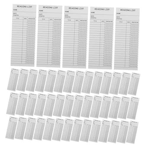HOMSFOU 50 Stück Lesezeichen Leselisten Bookmarks aus Dickem Papier Stabile Bibliothekskarten ohne Loch Praktische Seitenmarkierer für Schüler Lehrer Buchliebhaber Vielseitig für Schule HOMSFOU 50 Stück Lesezeichen Leselisten Bookmarks aus Dickem Papier Stabile Bibliothekskarten ohne Loch Praktische Seitenmarkierer für Schüler Lehrer Buchliebhaber Vielseitig für Schule von HOMSFOU