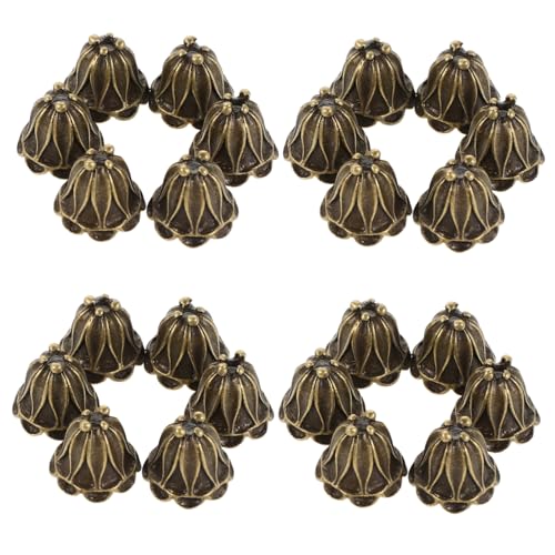 HOMSFOU 50 Stück Metall Blumen Perlenkappen für Schmuckherstellung Vintage Legierung Spacer Caps Stabile Blütenform Endkappen für Armband Halskette Ohrringe DIY Zubehör HOMSFOU 50 Stück Metall Blumen Perlenkappen für Schmuckherstellung Vintage Legierung Spacer Caps Stabile Blütenform Endkappen für Armband Halskette Ohrringe DIY Zubehör von HOMSFOU