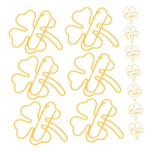 HOMSFOU 50 Stück Metall Büroklammern Kleeblatt Form Shamrock Lesezeichen Niedlich Dekorativ Für Dokumente Briefe Büro Schule HOMSFOU 50 Stück Metall Büroklammern Kleeblatt Form Shamrock Lesezeichen Niedlich Dekorativ Für Dokumente Briefe Büro Schule von HOMSFOU