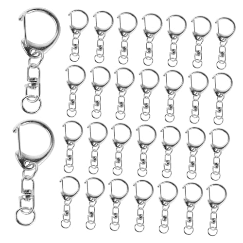 HOMSFOU 50 Stück Metall-schlüsselanhänger Drehwirbelhaken Langlebige Legierung Karabiner Clips für DIY Schlüsselanhänger Taschen Schmuck und Bastelzubehör HOMSFOU 50 Stück Metall-schlüsselanhänger Drehwirbelhaken Langlebige Legierung Karabiner Clips für DIY Schlüsselanhänger Taschen Schmuck und Bastelzubehör von HOMSFOU