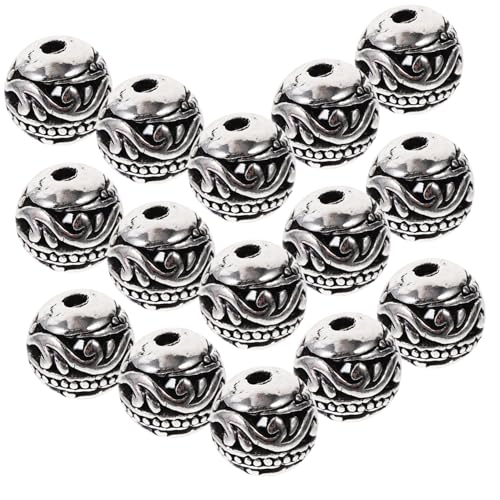 HOMSFOU 50 Stück Metallperlen für Diy Schmuckherstellung Spacer Beads Legierung für Armbänder und Kreative Bastelprojekte von HOMSFOU