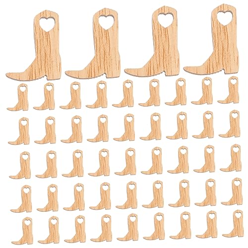 HOMSFOU 50 Stück Mini Holz Cowboy Stiefel Dekoration Unvollendete Holz Ausschnitte für Hochzeiten Partys und Bastelprojekte Rustikale Hängende Ornamente für Zuhause und Feierlichkeiten HOMSFOU 50 Stück Mini Holz Cowboy Stiefel Dekoration Unvollendete Holz Ausschnitte für Hochzeiten Partys und Bastelprojekte Rustikale Hängende Ornamente für Zuhause und Feierlichkeiten von HOMSFOU