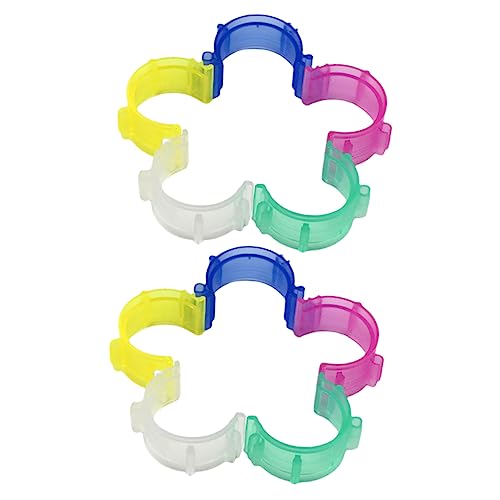 HOMSFOU 50 Stück Nähgarn Clips Bunte Spulenhalter für Nähzubehör für Organisation im Nähzimmer Unterstützt Anfänger und Enthusiasten Schützt vor Verwirrung der Fäden von HOMSFOU