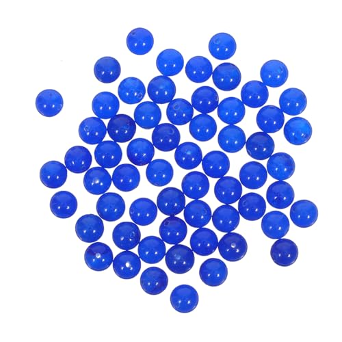HOMSFOU 50 Stück Natürliche Lapis Lazuli Perlen Rund Poliert Spacer Beads für Schmuckherstellung DIY Armbänder Halsketten Bastelsteine Blau von HOMSFOU