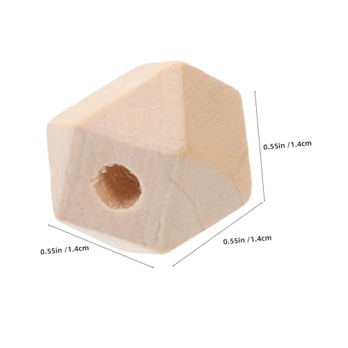 HOMSFOU 50 Stück Naturholz Perlen Facettierte Polygon Holzperlen Unvollendete Geometrische Spacer Perlen für Schmuck Basteln DIY Armband Halskette Dekoration HOMSFOU 50 Stück Naturholz Perlen Facettierte Polygon Holzperlen Unvollendete Geometrische Spacer Perlen für Schmuck Basteln DIY Armband Halskette Dekoration von HOMSFOU