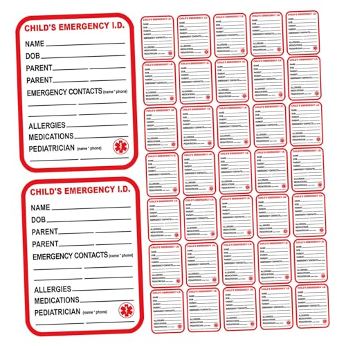 HOMSFOU 50 Stück Notfall Autositzanhänger Medizinischer Info Aufkleber Autositz Identifikationsaufkleber Medizinisches Gerät Gepäckalarm Taschenanhänger Autositz Notfall Info HOMSFOU 50 Stück Notfall Autositzanhänger Medizinischer Info Aufkleber Autositz Identifikationsaufkleber Medizinisches Gerät Gepäckalarm Taschenanhänger Autositz Notfall Info von HOMSFOU