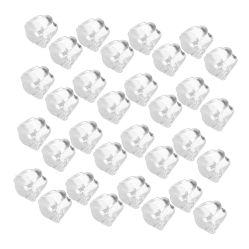 HOMSFOU 50 Stück Ohrringe Ohrringrücken Ohrringrückseiten Für Ohrstecker Ohrring Zurück Klare Ohrringverschlüsse Aus Silikon Durchbohrte Ohrringrückseiten Transparent Kieselgel von HOMSFOU
