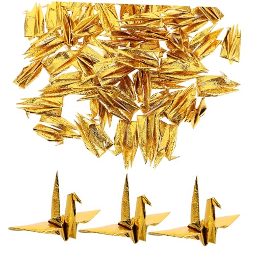 HOMSFOU 50 Stück Origami Girlande Gold Perlmutt Papier Mobile Handgefaltet Diy Dekoration für Hochzeiten Feiertage Büro Räume HOMSFOU 50 Stück Origami Girlande Gold Perlmutt Papier Mobile Handgefaltet Diy Dekoration für Hochzeiten Feiertage Büro Räume von HOMSFOU