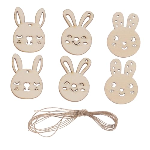 HOMSFOU 50 Stück Ostern Holzanhänger für Bastelprojekte Hallow Out Design Kreative Deko für Ostern Diy Kunstprojekte Langlebige und Robuste Holzchips HOMSFOU 50 Stück Ostern Holzanhänger für Bastelprojekte Hallow Out Design Kreative Deko für Ostern Diy Kunstprojekte Langlebige und Robuste Holzchips von HOMSFOU