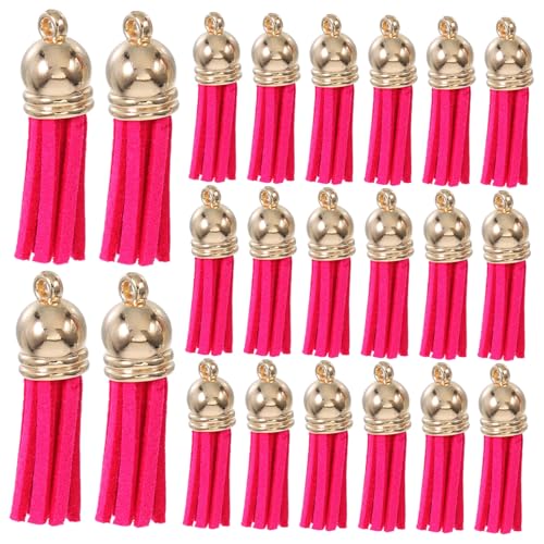 HOMSFOU 50 Stück PU Leder Quasten Anhänger in Rosa Mini Farbige Tasseln für DIY Schmuck Basteln Schlüsselanhänger und Taschen Charms Handgefertigte Vielseitige Accessoire Dekoration HOMSFOU 50 Stück PU Leder Quasten Anhänger in Rosa Mini Farbige Tasseln für DIY Schmuck Basteln Schlüsselanhänger und Taschen Charms Handgefertigte Vielseitige Accessoire Dekoration von HOMSFOU