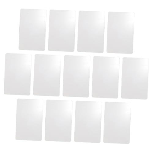 HOMSFOU 50 Stück PVC Blanko Karten für Diy Druckbare und Bemalbare Etiketten Vielseitig Einsetzbar für Namensschilder Preisschilder und Kreative Bastelprojekte von HOMSFOU