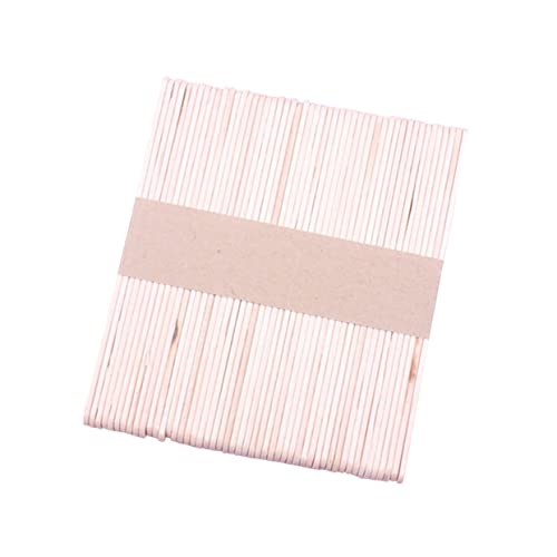 HOMSFOU 50 Stück Pack Holzstäbchen zum Basteln Naturholz DIY Eiscreme Stäbchen für Kreative Projekte für Schulprojekte und Gruppenaktivitäten von HOMSFOU