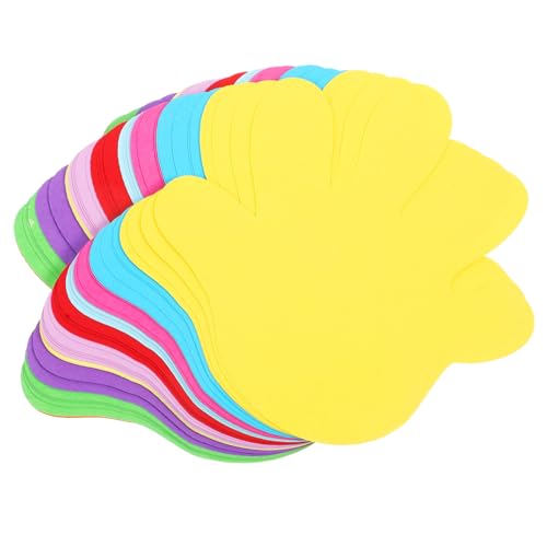 HOMSFOU 50 Stück Palmenförmig farbiges Papier klassenzimmer papierausschnitte Scrapbooking Pinnwandausschnitte bunt Dekorationen Pastell Papierausschnitt Handwerk papierausschnitt von HOMSFOU