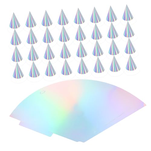 HOMSFOU 50 Stück Partyhüte aus Papier Bunte Kegelparty Hüte Leichte Geburtstagsdekoration Thematische Festhüte für Jubiläen Weihnachten Abschlussfeiern Partyaccessoires von HOMSFOU