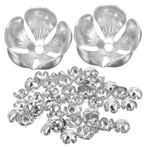 HOMSFOU 50 Stück Perlenkappen Blumenform Diy Schmuck Zubehör für Armbänder und Abstandshalter und Endkappen für Kreative Bastelprojekte HOMSFOU 50 Stück Perlenkappen Blumenform Diy Schmuck Zubehör für Armbänder und Abstandshalter und Endkappen für Kreative Bastelprojekte von HOMSFOU