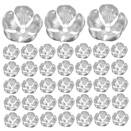 HOMSFOU 50 Stück Perlenkappen für Schmuckherstellung Dekorative Metallblüten für DIY Armbänder und Ohrringe für Bastelprojekte und HOMSFOU 50 Stück Perlenkappen für Schmuckherstellung Dekorative Metallblüten für DIY Armbänder und Ohrringe für Bastelprojekte und von HOMSFOU