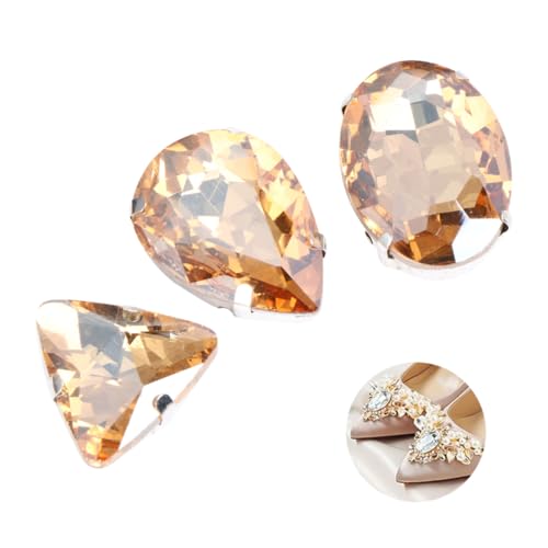 HOMSFOU 50 Stück Rhinestones Tropfenform Diy Kristall Claw Näheinlagen für Kleidung mit Silbernem Flachboden Verschiedenen Designs Mischstil HOMSFOU 50 Stück Rhinestones Tropfenform Diy Kristall Claw Näheinlagen für Kleidung mit Silbernem Flachboden Verschiedenen Designs Mischstil von HOMSFOU