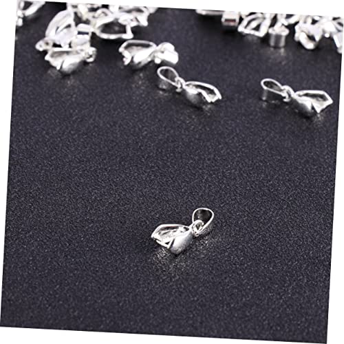 HOMSFOU 50 Stück Silberne Schmuckzubehör Klemmbügel Anhänger Verbindungselemente für Diy Armbänder und Schmuckherstellung HOMSFOU 50 Stück Silberne Schmuckzubehör Klemmbügel Anhänger Verbindungselemente für Diy Armbänder und Schmuckherstellung von HOMSFOU