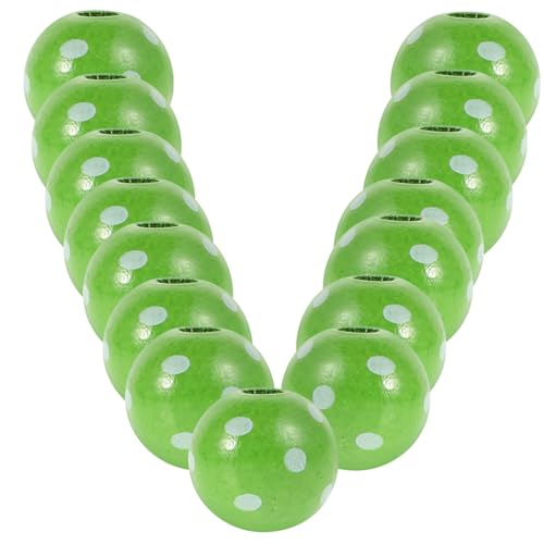 HOMSFOU 50 Stück St Patrick S Day Holzperlen mit Weißen Punkten Robuste Runde Holzkugeln für DIY Schmuck Armbänder Bauernhaus dekoration Grüne Bastelperlen für Party und Wohnaccessoires HOMSFOU 50 Stück St Patrick S Day Holzperlen mit Weißen Punkten Robuste Runde Holzkugeln für DIY Schmuck Armbänder Bauernhaus dekoration Grüne Bastelperlen für Party und Wohnaccessoires von HOMSFOU