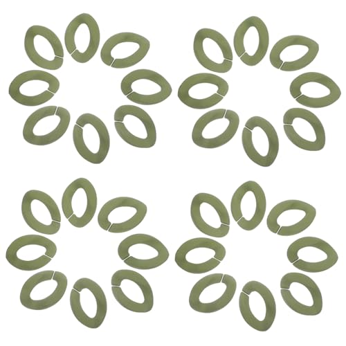 HOMSFOU 50 Stück Teiliges DIY Kunststoff selbstverriegelungs ketten Militärgrün Leichte Langlebige Schmuckbastelketten für Individuelle Halsketten Armbänder und Accessoires Einfach zu von HOMSFOU