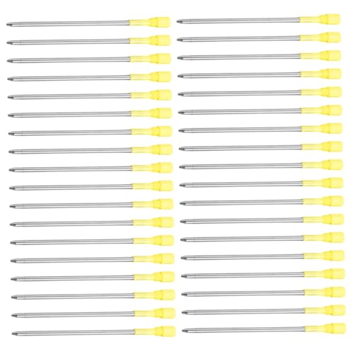 HOMSFOU 50 Stück Teiliges Metall Kugelschreiber Ersatzminen Mittlere Spitze Präzise Glatt Schreibend Kompatibel mit Crystal Butterfly Crown Top Langlebige Metallmine für Büro und Schule HOMSFOU 50 Stück Teiliges Metall Kugelschreiber Ersatzminen Mittlere Spitze Präzise Glatt Schreibend Kompatibel mit Crystal Butterfly Crown Top Langlebige Metallmine für Büro und Schule von HOMSFOU