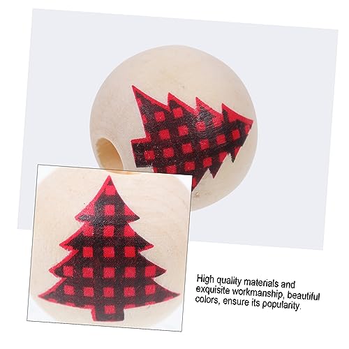 HOMSFOU 50 Stück Teiliges Weihnachts Holzperlen in Rot Schwarz Kariert Robuste DIY Holzperlen für Schmuck und Bastelarbeiten Vielseitige Christbaumschmuck Deko für Kreative HOMSFOU 50 Stück Teiliges Weihnachts Holzperlen in Rot Schwarz Kariert Robuste DIY Holzperlen für Schmuck und Bastelarbeiten Vielseitige Christbaumschmuck Deko für Kreative von HOMSFOU