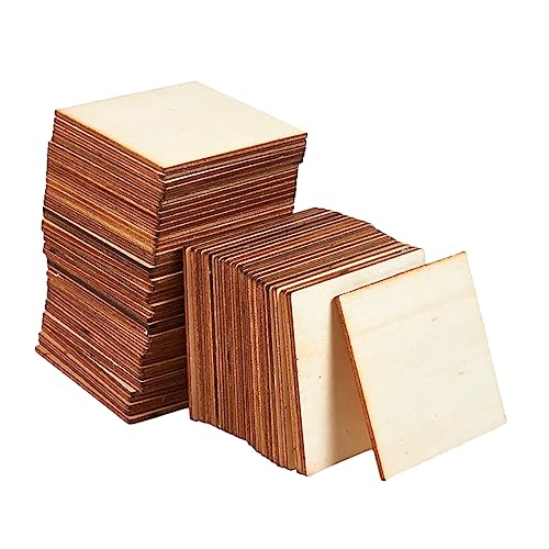 HOMSFOU 50 Stück Unbehandelte Quadratische Holzscheiben für Bastelarbeiten und DIY Projekte für Schulprojekte und Kreative Dekorationen HOMSFOU 50 Stück Unbehandelte Quadratische Holzscheiben für Bastelarbeiten und DIY Projekte für Schulprojekte und Kreative Dekorationen von HOMSFOU