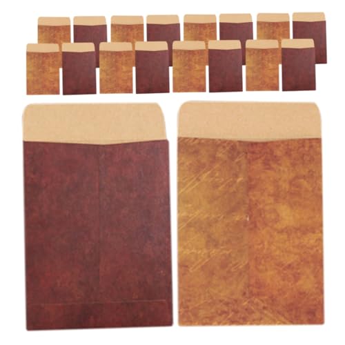 HOMSFOU 50 Stück Vintage Umschläge aus Kraftpapier Dekorative Briefumschläge für Einladungen Multifunktionale Versandtaschen für Hochzeiten von HOMSFOU