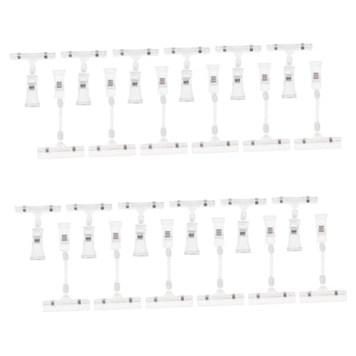 HOMSFOU 50 Stück Werbeclip Schildhalterclip Aus Kunststoff Clips Für Preisschilder Preisschildhalter Für Geschäfte Doppelseitige Schilderhalter Plastikschild Clips Transparent Abs HOMSFOU 50 Stück Werbeclip Schildhalterclip Aus Kunststoff Clips Für Preisschilder Preisschildhalter Für Geschäfte Doppelseitige Schilderhalter Plastikschild Clips Transparent Abs von HOMSFOU