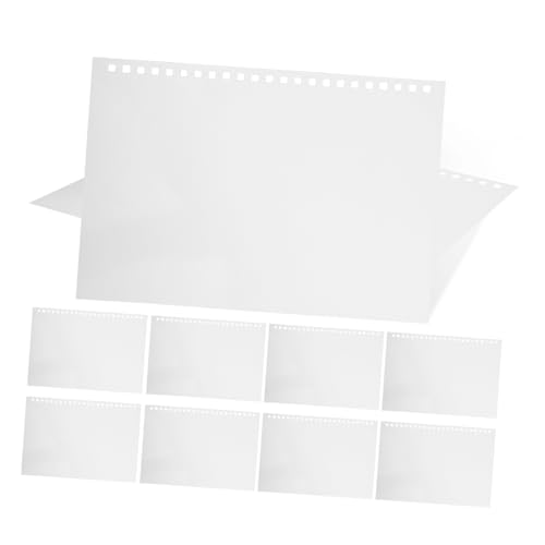 HOMSFOU 50 Stück leeres Malpapier Kalender Nachfüllung monatlich loses Blatt Papier Planer täglich leeres Blatt leeres Papier zum Malen vorgelochter Nachfüllordner Weiß von HOMSFOU
