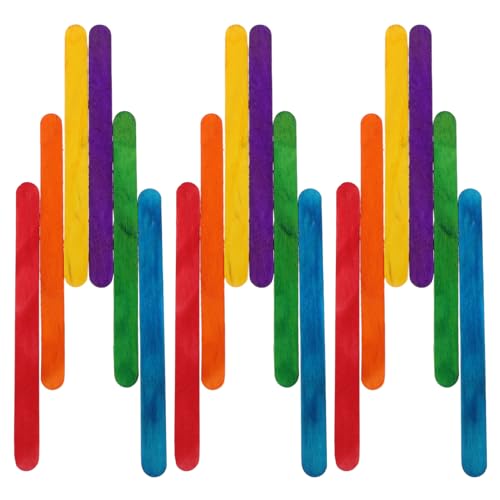 HOMSFOU 500 Stück Bunte Eisstiele Zum Backen Lutscherstiele Wiederverwendbare Eisstiele DIY Dessertstäbchen Stiel Für Eis Für Lebensmittel HOMSFOU 500 Stück Bunte Eisstiele Zum Backen Lutscherstiele Wiederverwendbare Eisstiele DIY Dessertstäbchen Stiel Für Eis Für Lebensmittel von HOMSFOU