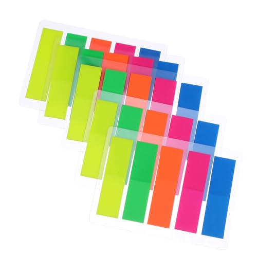 HOMSFOU 500 Stück Bunte Haftnotizen Seitenmarkierungen Kleben Kleine Notizpolster Klebrige Buchregisterkarten Sticky Tabs Indizieren Notizblock Süß Sticky-note-pads Süß Memo Note Papier von HOMSFOU