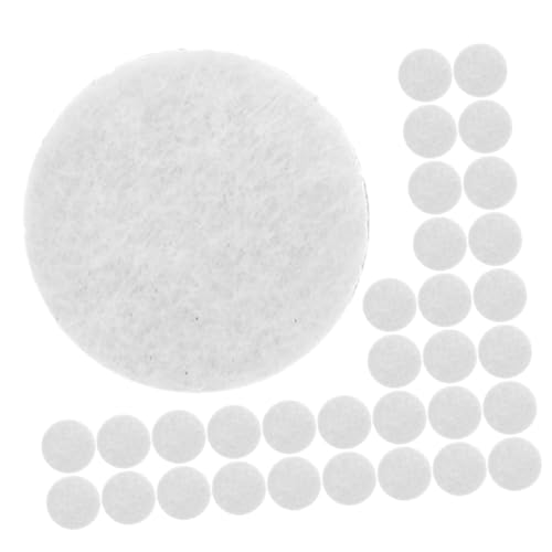 HOMSFOU 500 Stück Dekorativer Aufnäher mit Polka Dots Filzaufkleber zum Selbermachen klebrig kreisförmig Nähen Punkt fleckig für Runde Filzkreise Bastelfilz runder Klebefilz gefühlt Weiß von HOMSFOU