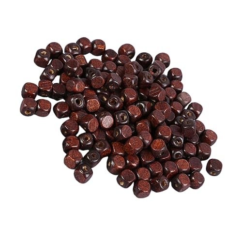 HOMSFOU 500 Stück Diy Holzperlen Holzperlen Kaffee Farbe für Schmuckherstellung Bastelprojekte und Kreative Designs von HOMSFOU