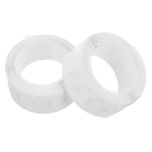 HOMSFOU 500 Stück Lochstanzverstärkungsaufkleber Verstärkungskreise aus Papier Seitenverstärkungskreise locher aufkleber PVC Weiß von HOMSFOU