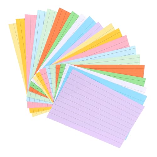 HOMSFOU 500 Stück Notizbuch Multipack Mini Tab Pads Karteikarten ausgekleidet farbig Schreibwaren Tasche Notizkarte Index Karteikarten klein Karten Lernkarten Kleine Notizbilder Papier HOMSFOU 500 Stück Notizbuch Multipack Mini Tab Pads Karteikarten ausgekleidet farbig Schreibwaren Tasche Notizkarte Index Karteikarten klein Karten Lernkarten Kleine Notizbilder Papier von HOMSFOU