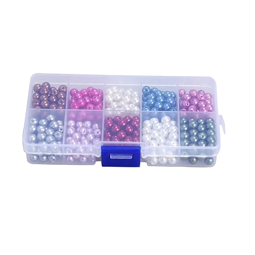 HOMSFOU 500 Stück Runde Glasperlen Mixfarben Perlen zum Auffädeln DIY Schmuckherstellung Halsketten Armbänder Basteln Langlebig Vielseitig für Ohrschmuck und Dekoration HOMSFOU 500 Stück Runde Glasperlen Mixfarben Perlen zum Auffädeln DIY Schmuckherstellung Halsketten Armbänder Basteln Langlebig Vielseitig für Ohrschmuck und Dekoration von HOMSFOU