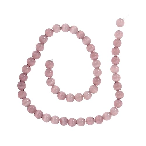 HOMSFOU 50Stück Katzenauge Armband Runde Natürliche Edelstein Perlen Zartem Lila Schmuck Zubehör Für DIY Armbänder Und Dekoration HOMSFOU 50Stück Katzenauge Armband Runde Natürliche Edelstein Perlen Zartem Lila Schmuck Zubehör Für DIY Armbänder Und Dekoration von HOMSFOU